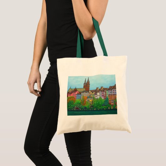 Kleuren van Bazel Canvas tas door Lisa Lorenz (Voorkant (product))