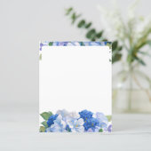 Kleuren van Blauwe Bloemen Letterhead (Staand voorkant)