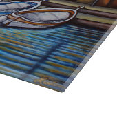 Kleuren van Cassis Decoratieve Glas Snijplank (Hoek)