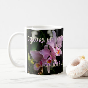 Kleuren van Colombia Cattleya Orchid Coffee Mok