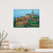 Kleuren van Crillon-le-Brave, Poster afdrukken 28x (Keuken)