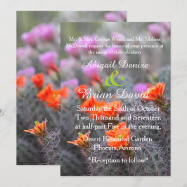 Kleuren van de achtergrond van de woestijncactus b kaart