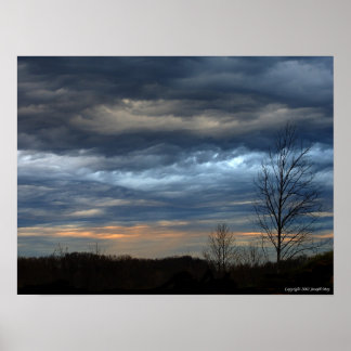 Kleuren van de hemel poster