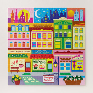 Kleuren van de Hoofdstraat Legpuzzel
