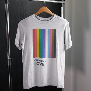 Kleuren van de Liefde Regenboogstapes Gay Pride T-shirt