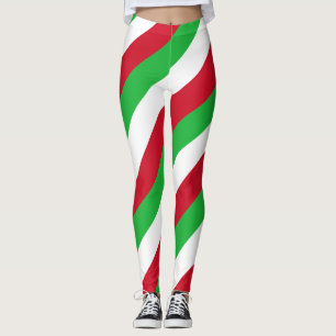 Kleuren van de nationale vlag van Burundi diagonaa Leggings