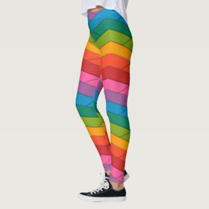 Kleuren van de Rainbow Stripped Leggings