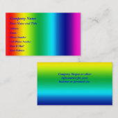 Kleuren van de regenboog visitekaartje (Voorkant / Achterkant)