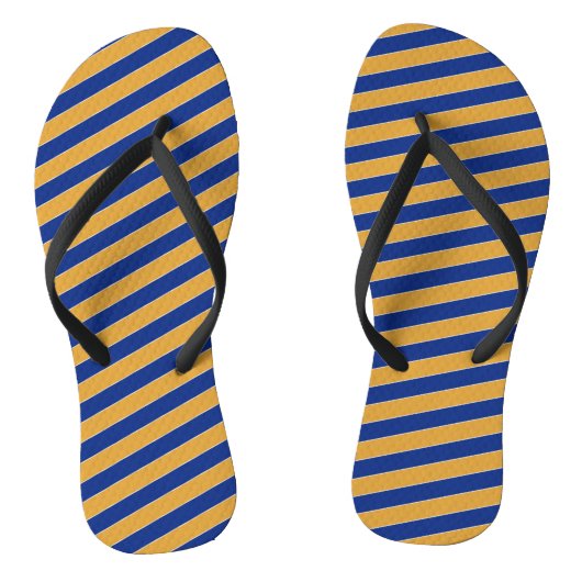 Kleuren van de staatsvlag van Massachusetts Teenslippers (Voetbed)