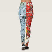 Kleuren van de veranderende seizoenen Quadriptych Leggings (Achterkant)