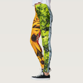 Kleuren van de veranderende seizoenen Quadriptych Leggings