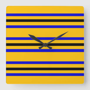 Kleuren van de vlag van Barbados Vierkante Klok
