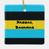 Kleuren van de vlag van Nassau Keramisch Ornament (Voorkant)