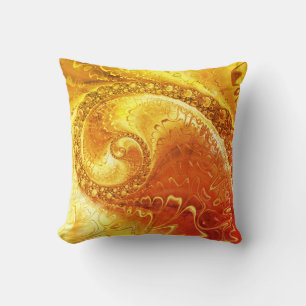 Kleuren van de Zon Fractale Kunst Kussen