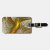 Kleuren van edele metalen, Abstracte fractale kuns Bagagelabel (Voorkant horizontaal)