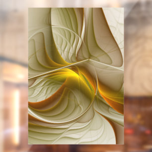 Kleuren van edele metalen, abstracte fractale kuns raamsticker
