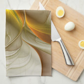 Kleuren van edele metalen, Abstracte fractale kuns Theedoek (Quarter Fold)