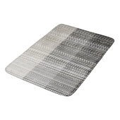 Kleuren van grijs gestreept patroon badmat (Gekanteld)