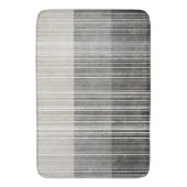 Kleuren van grijs gestreept patroon badmat (Voorkant Verticaal)