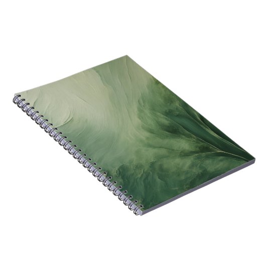 Kleuren van groen Abstract Notitieboek (Rechterzijde)