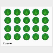 Kleuren van Groen ~ Classic Round Sticker (Vel)
