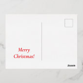 Kleuren van Herfst Folie Holiday Post Kaart (Achterkant)