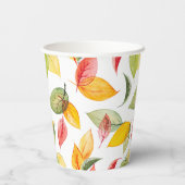 Kleuren van Herfst Papieren Bekers (Achterkant)