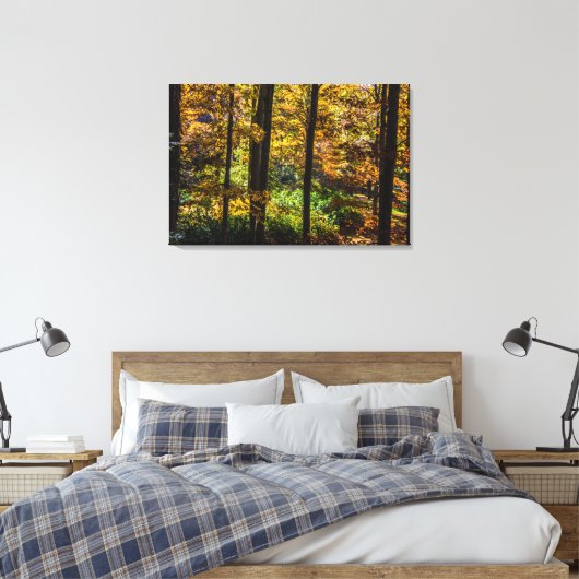 Kleuren van het Autumn-landschap Canvas Afdruk (Insitu (Slaapkamer))