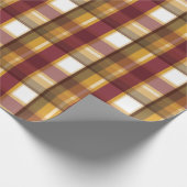 Kleuren van het herfstpatroon cadeaupapier (Hoek)