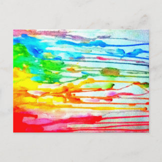 Kleuren van het leven briefkaart