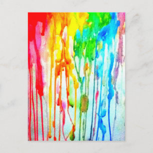 Kleuren van het leven briefkaart