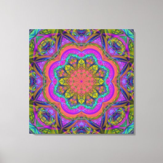 Kleuren van het Leven, moderne abstracte wallart Canvas Afdruk (Voorkant)