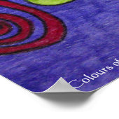 Kleuren van het Poster Muziek (Hoek)