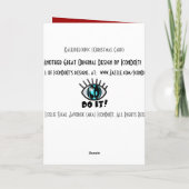 Kleuren van het seizoen feestdagen kaart (Achterkant)