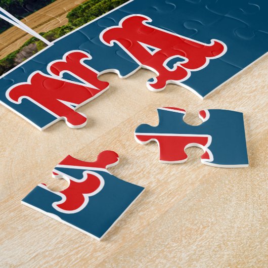 "Kleuren van het Toscane" landschap. Palette Tile  Legpuzzel (Zijkant)