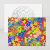 Kleuren van het ventilatorvermogen briefkaart (Voorkant / Achterkant)