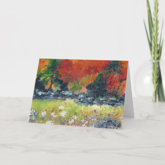 Kleuren van het Wenskaart van de Herfst door Kaart