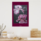 kleuren van Iris Poster (Keuken)