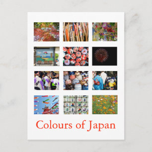 Kleuren van Japan (kleurrijk) Briefkaart