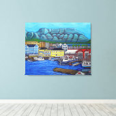 Kleuren van Kaapstad Verpakt Canvas (Insitu (Houten vloer))