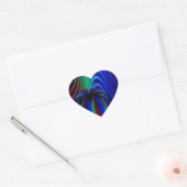 Kleuren van kristal hart sticker (Envelop)