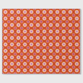 Kleuren van lesbische pride/oranje bloem cadeaupapier (Vlak)