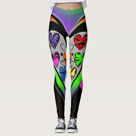 Kleuren van liefde leggings (Voorkant)