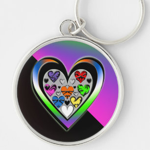 Kleuren van liefde sleutelhanger