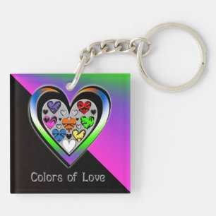 Kleuren van liefde sleutelhanger