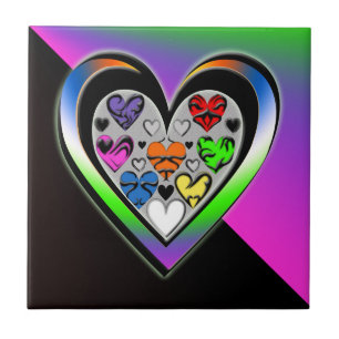 Kleuren van liefde tegeltje