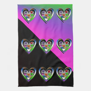 Kleuren van liefde theedoek