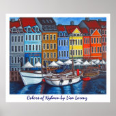 Kleuren van Nyhavn Poster Print (Voorkant)