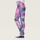Kleuren van Paarse en roze Leggings (Links)