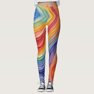 Kleuren van regenboog leggings
